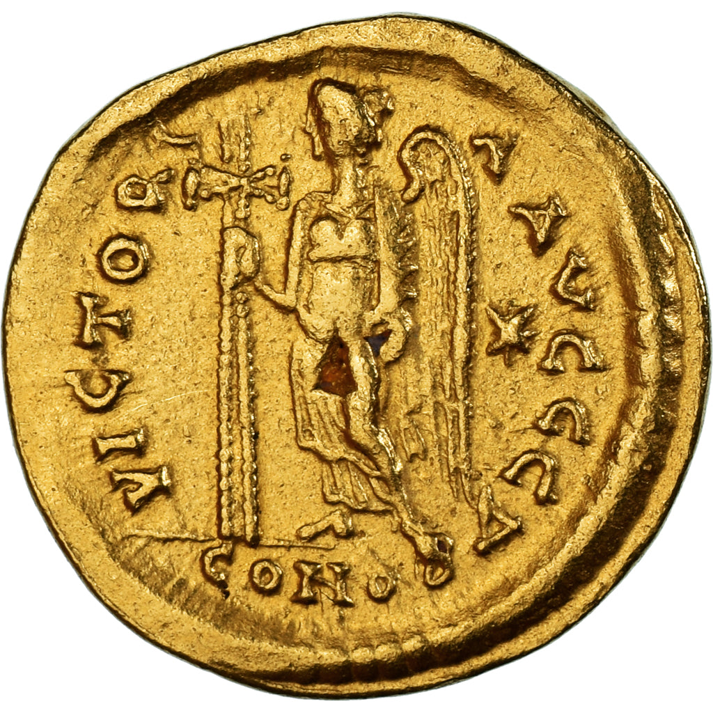 Coin, Zeno, Solidus, 476-491, Uncertain Mint, AU(50-53), Gold, RIC:X-910