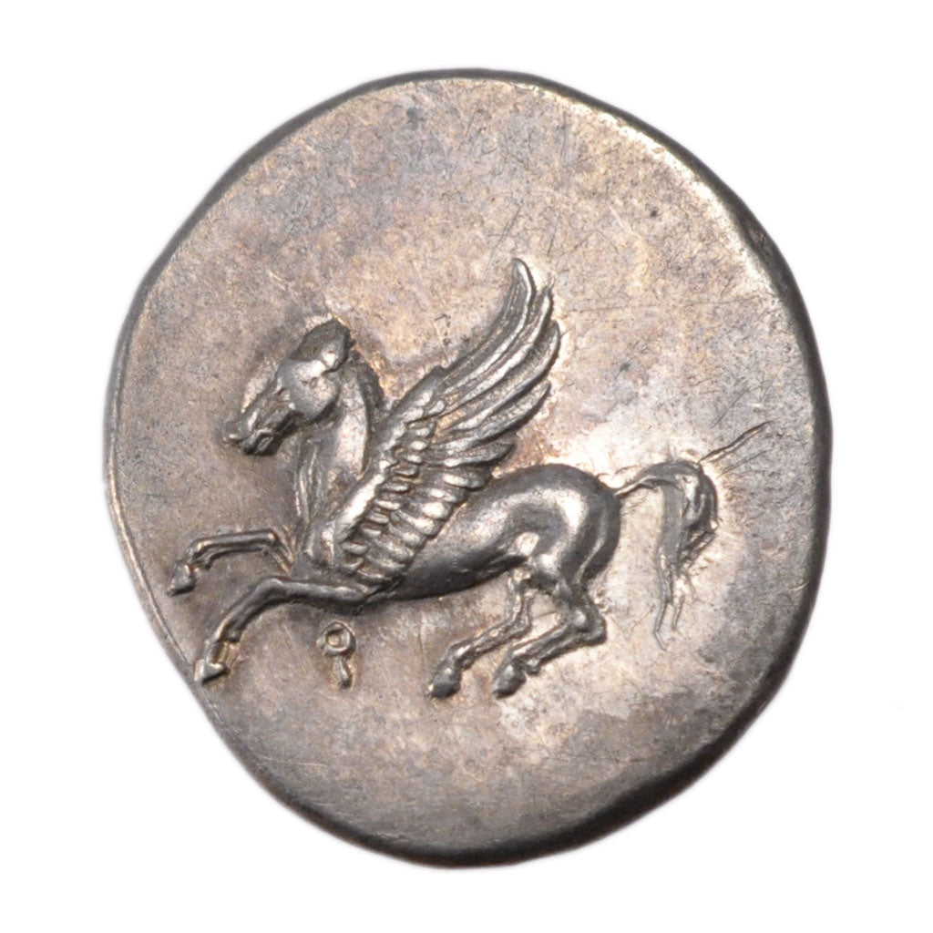 Corinthia, Corinth (350-338 BC), Stater, AU(55-58), Silver, Pozzi #1698v, 8.70