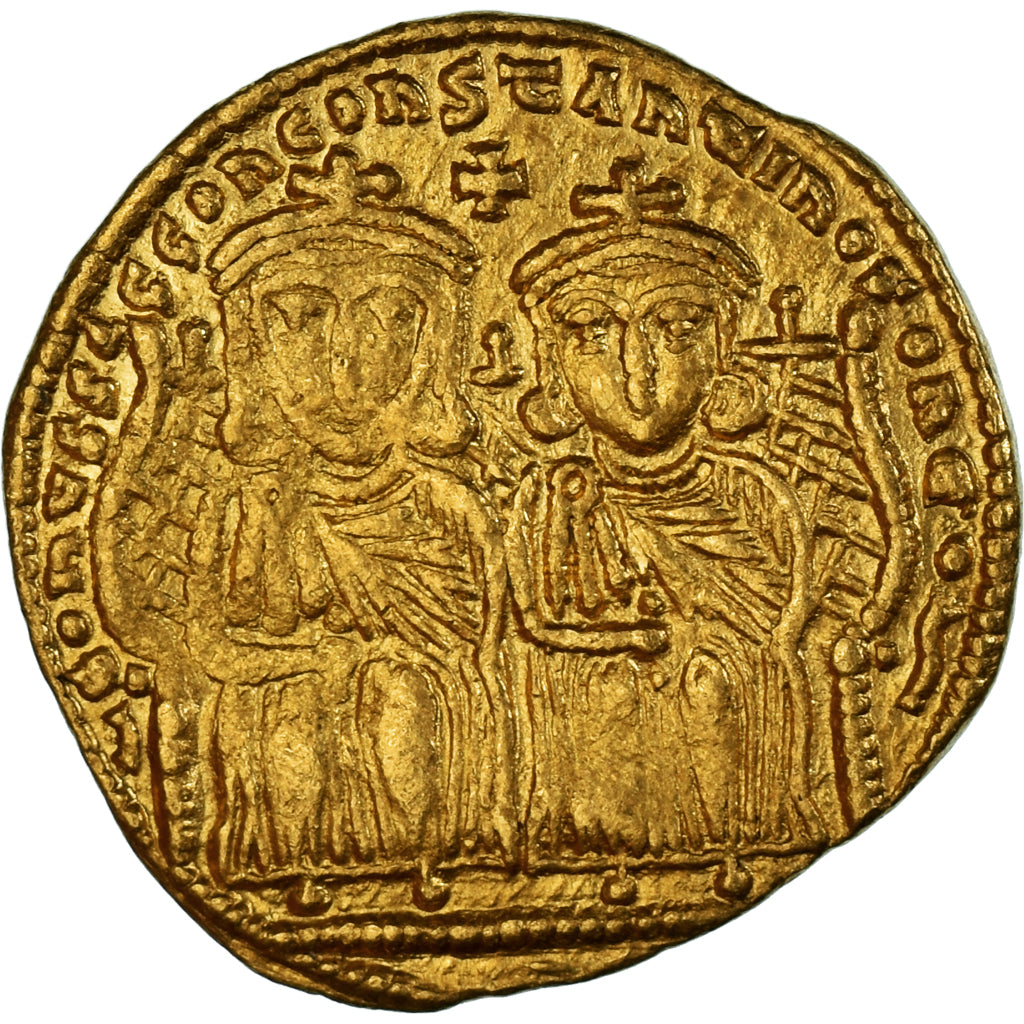 Moeda, Constantine VI, with Leo III, Constantine V, and Leo IV, Solidus