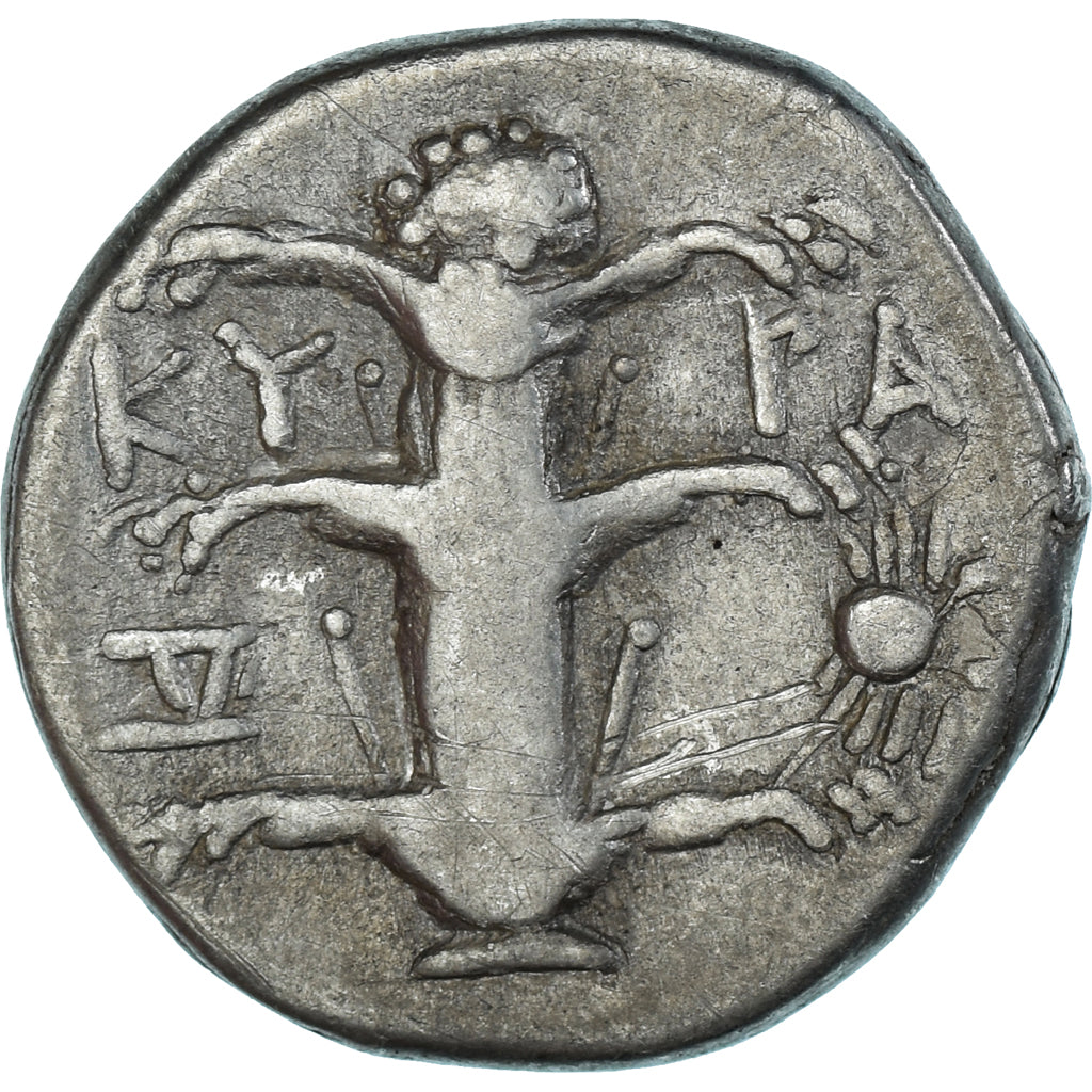 Coin, Kyrenaica, Magas, Didrachm, ca. 294-275 BC, Kyrene, EF(40-45), Silver