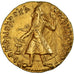 Moneta, Kushan Empire, India, Kanishka, Dinar, 127-151, Balkh (?), SPL-, Oro