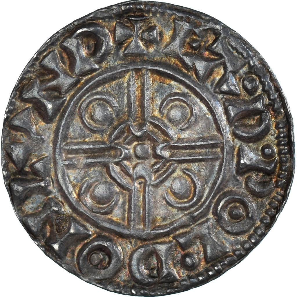 Moneta, Gran Bretagna, Anglo-Saxon, Cnut, Penny, ca. 1023-1030, London, SPL-