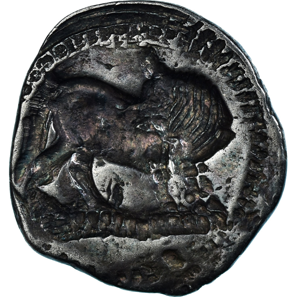 Moneda, Lucania, Drachm, ca. 530-510 BC, Sybaris, MBC, Plata, HN Italy:1736