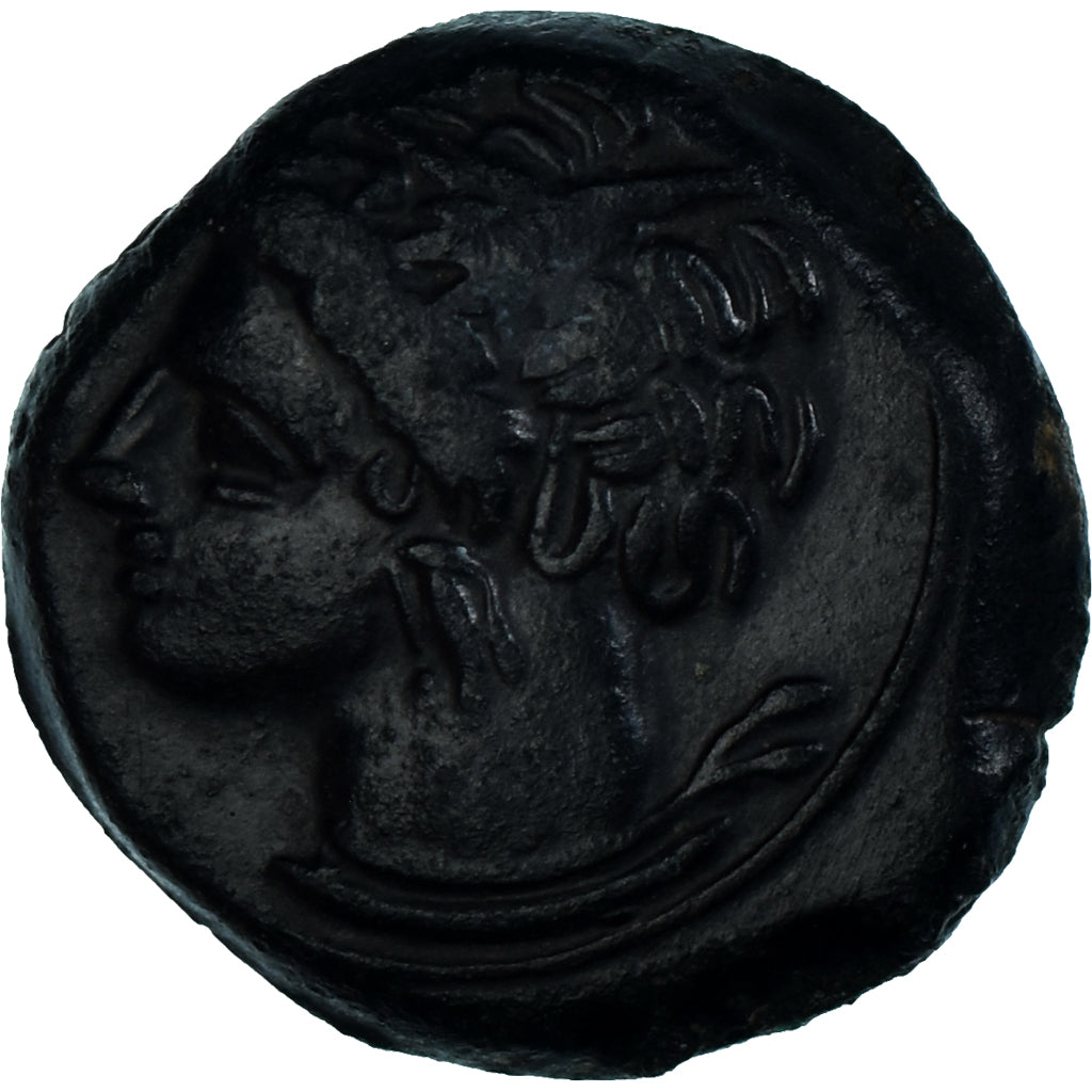 Moneta, Carthage, Æ, ca. 400-350 BC, Uncertain Mint, BB+, Bronzo