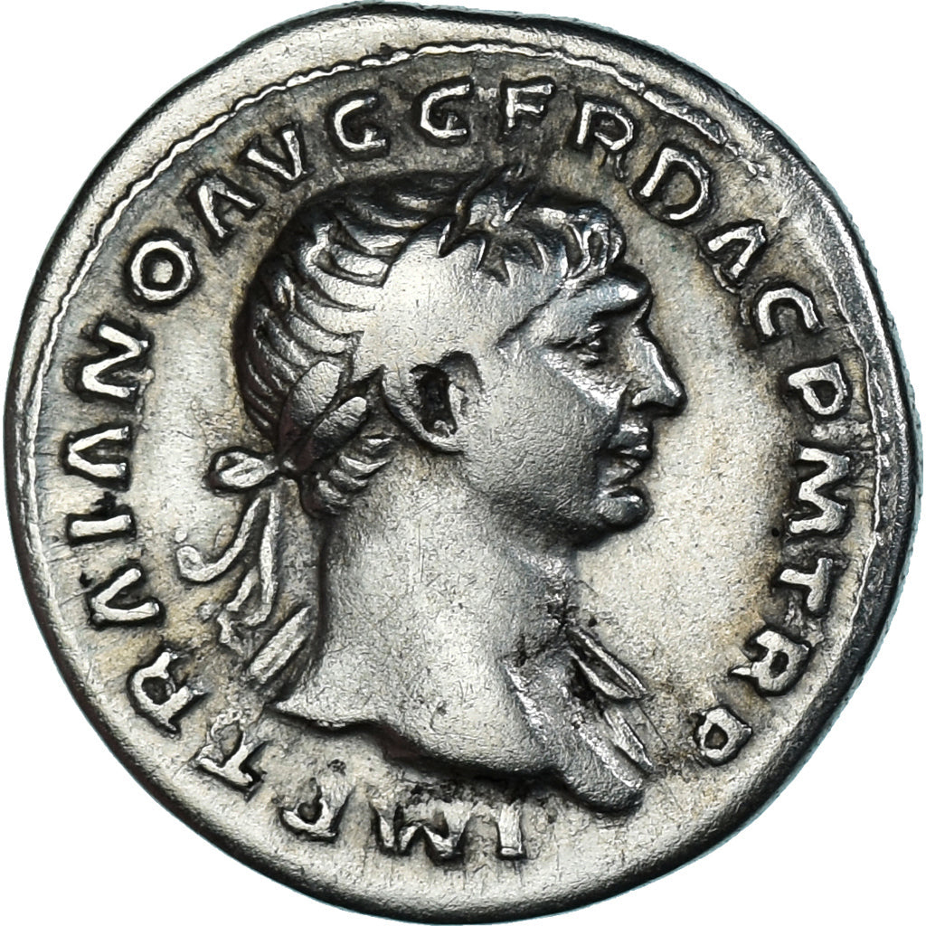 Coin, Trajan, Denarius, 107-108, Rome, AU(50-53), Silver, RIC:II-128