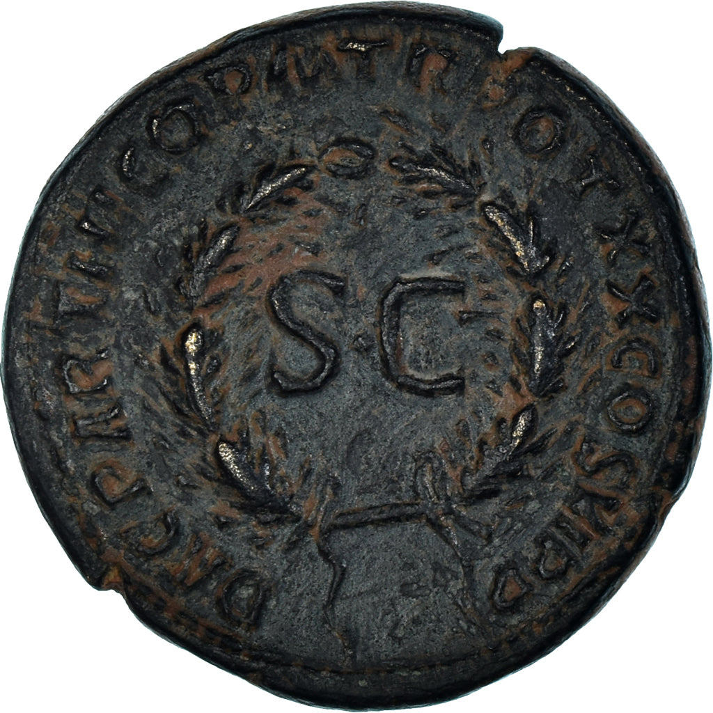 Monnaie, Trajan, As, 116, Rome, TTB+, Bronze, RIC:III-3673