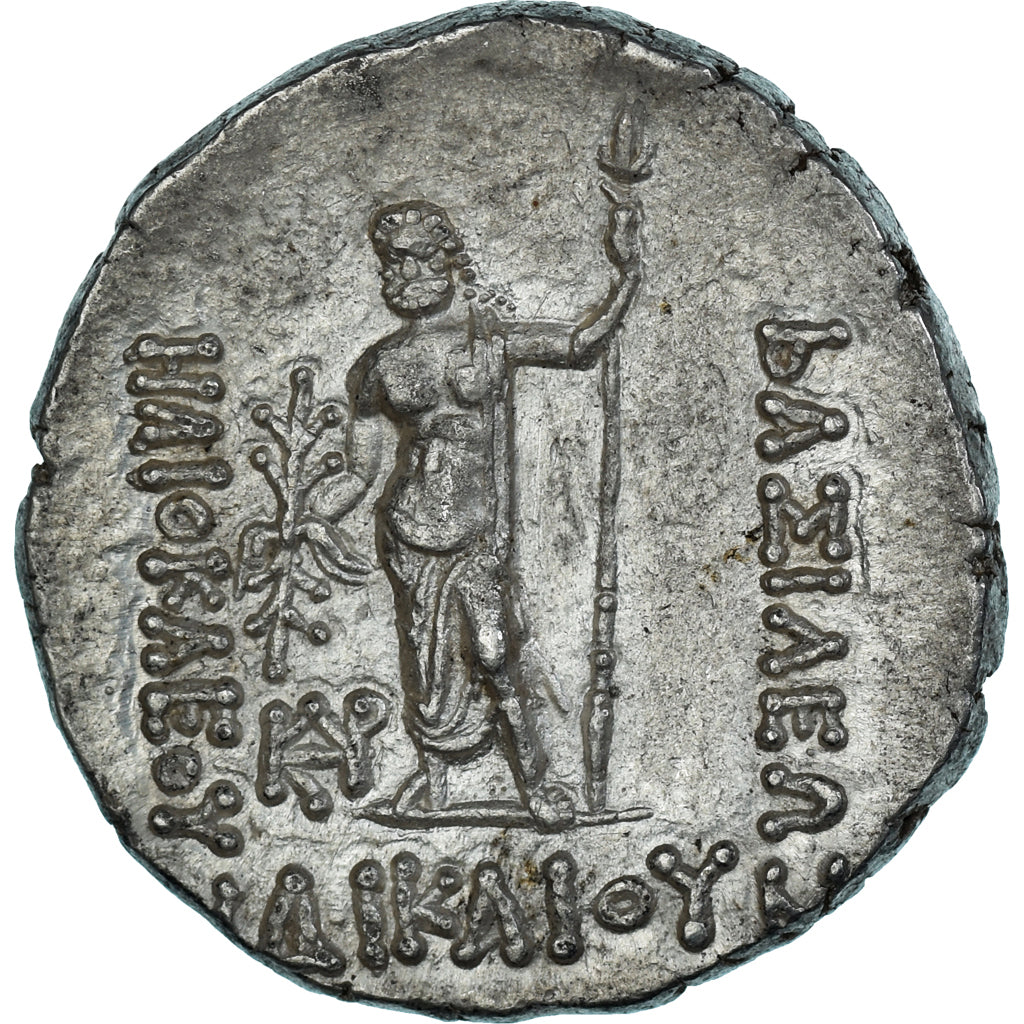 Coin, Baktrian Kingdom, Heliokles Dikaios, Tetradrachm, ca. 145-130 BC