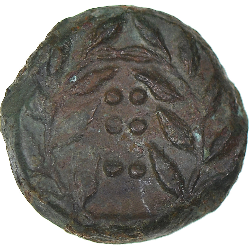 Moneta, Sycylia, Hemilitron, ca. 415-409 BC, Himera, EF(40-45), Brązowy