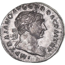 Moneda, Trajan, Denarius, ca. 107-108, Rome, EBC, Plata, RIC:II-147a var.
