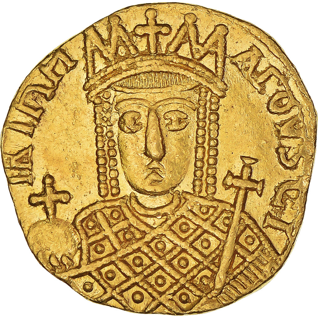 Moneda, Constantine VI and Irene, Solidus, 792-797, Constantinople, EBC, Oro
