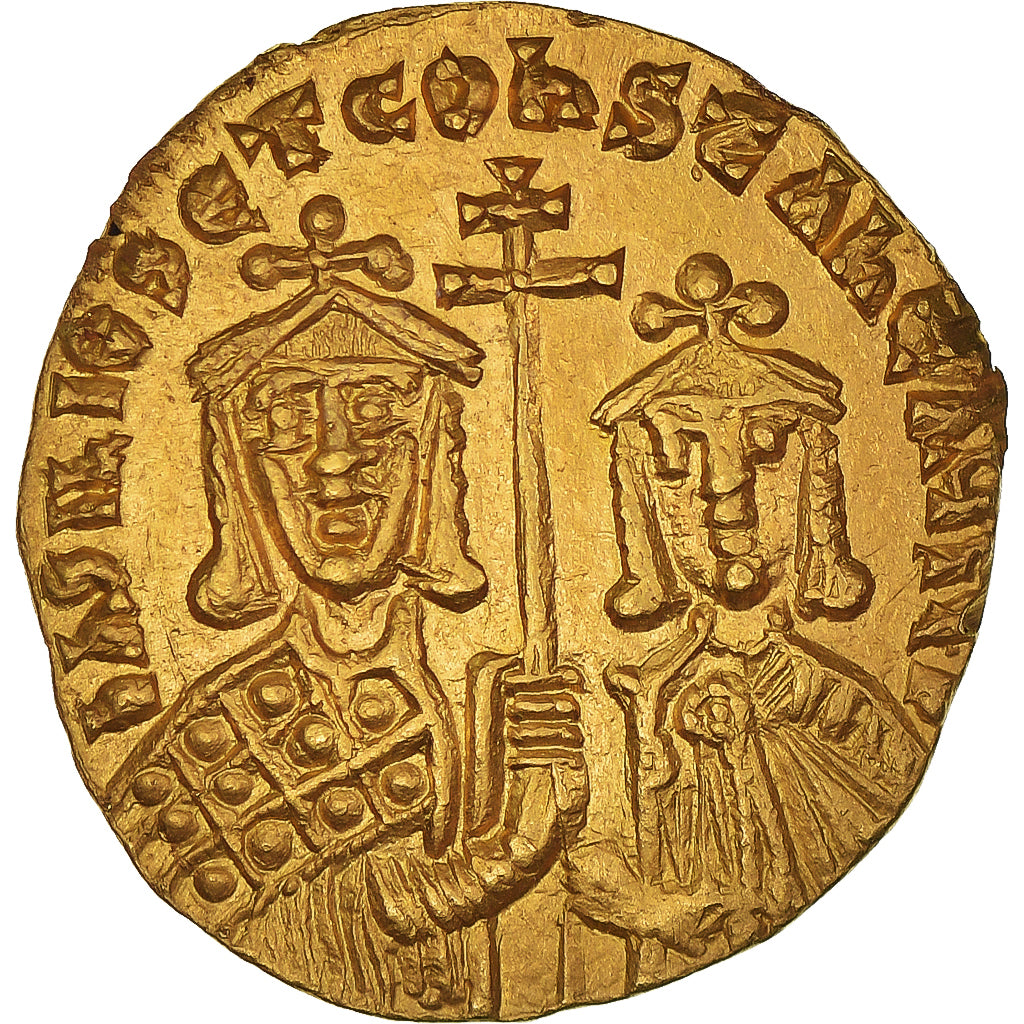 Coin, Basil I, Solidus, 868-879, Constantinople, AU(55-58), Gold, Sear:1704