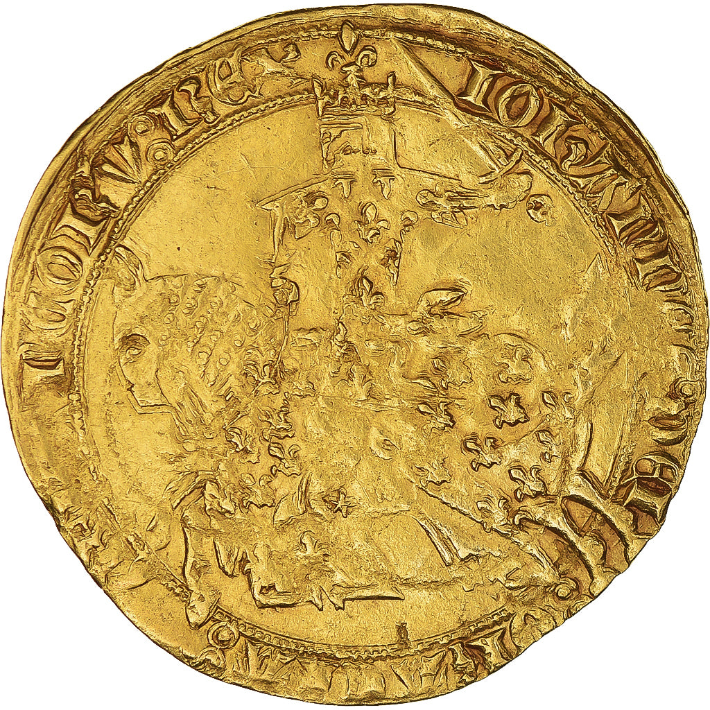 Münze, Frankreich, Jean II le Bon, Franc à cheval, 1360-1364, SS+, Gold