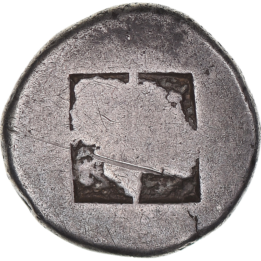 Monnaie, Islands off Thrace, Drachme, ca. 500-480 BC, Thasos, TTB, Argent