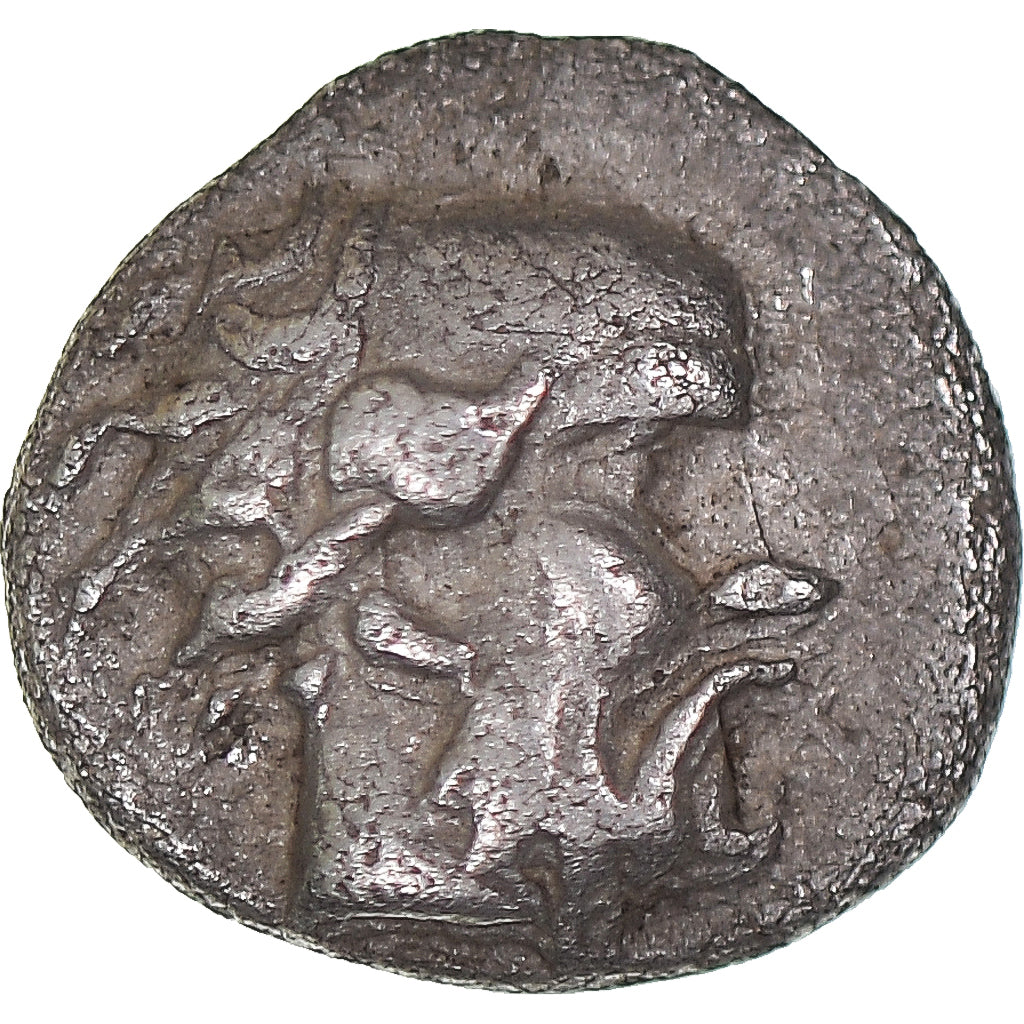 Moneda, Islands off Thrace, Hemiobol, ca. 412-404 BC, Thasos, MBC+, Plata