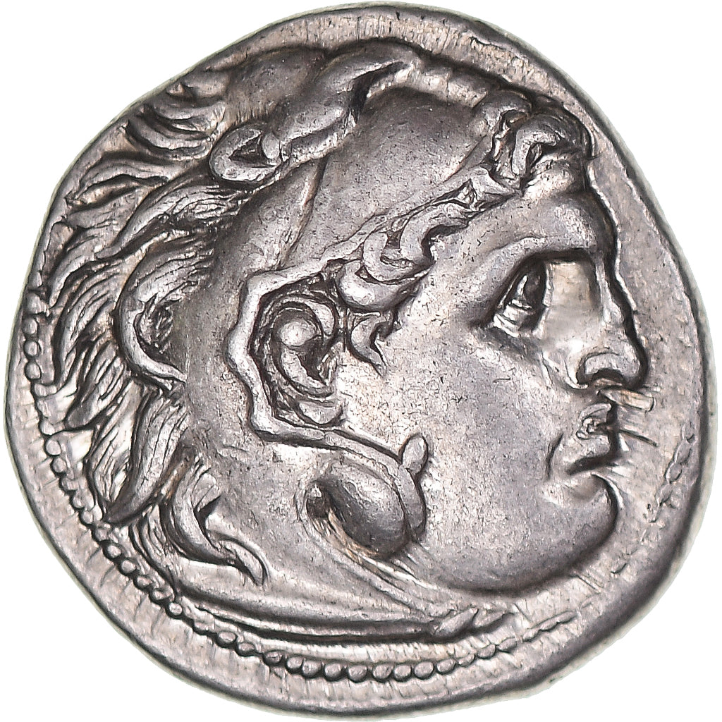 Coin, Thrace, Lysimachos, Drachm, ca. 301-297 BC, Kolophon, AU(50-53), Silver