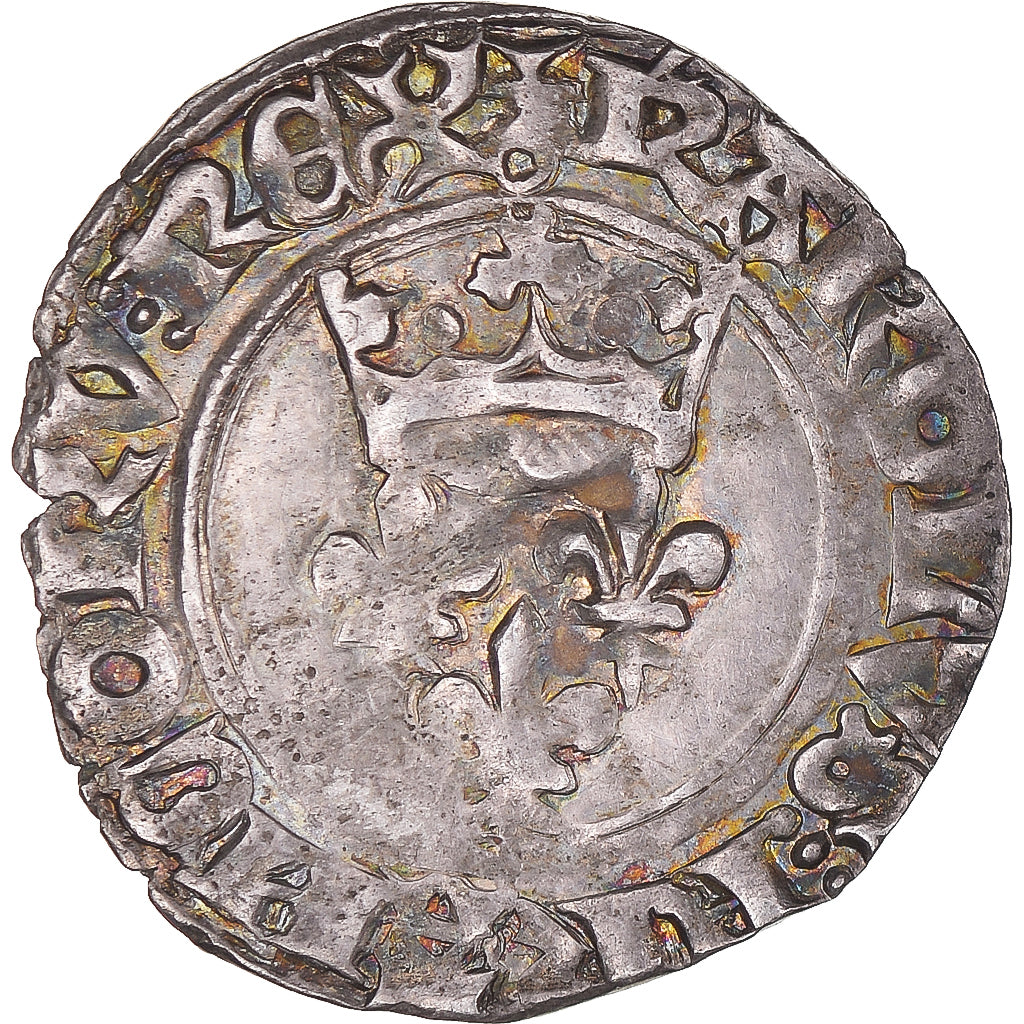 Monnaie, France, Charles VI, Gros dit 