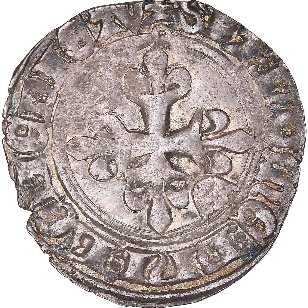 Monnaie, France, Charles VI, Gros dit 