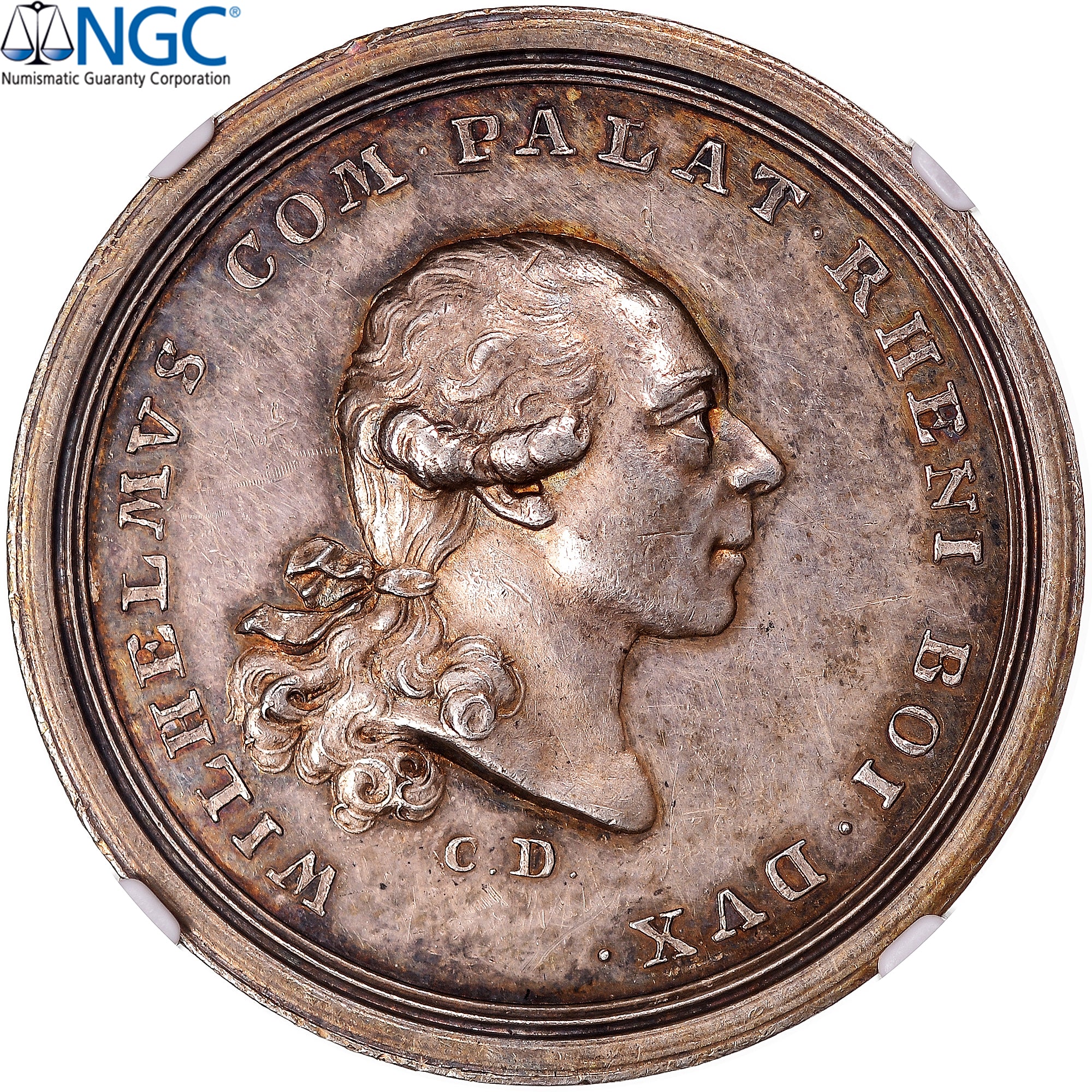 Germany, Medal, Wedding Wilhelm & Maria Anna, ca. 1780, graded, NGC, MS61