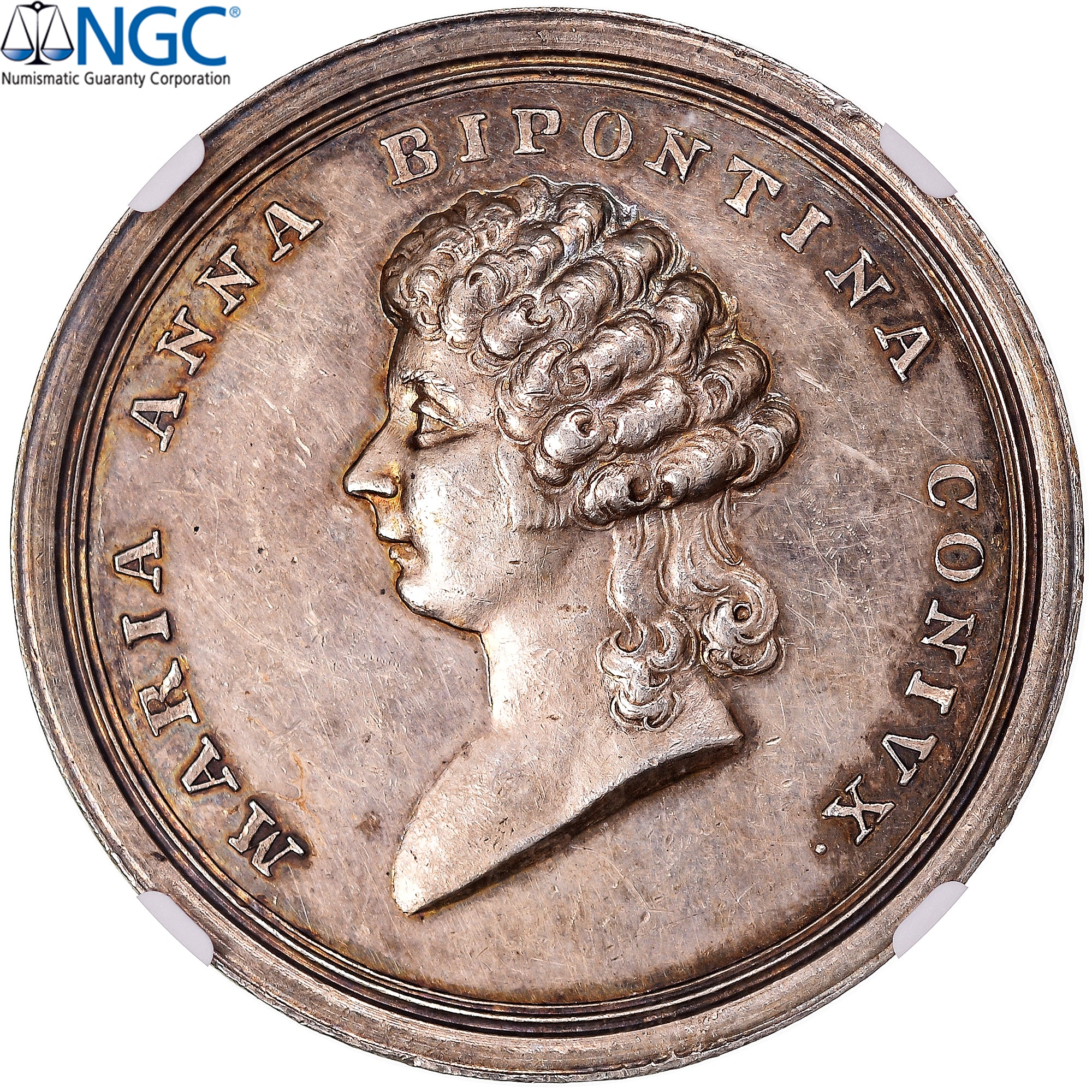 Germany, Medal, Wedding Wilhelm & Maria Anna, ca. 1780, graded, NGC, MS61
