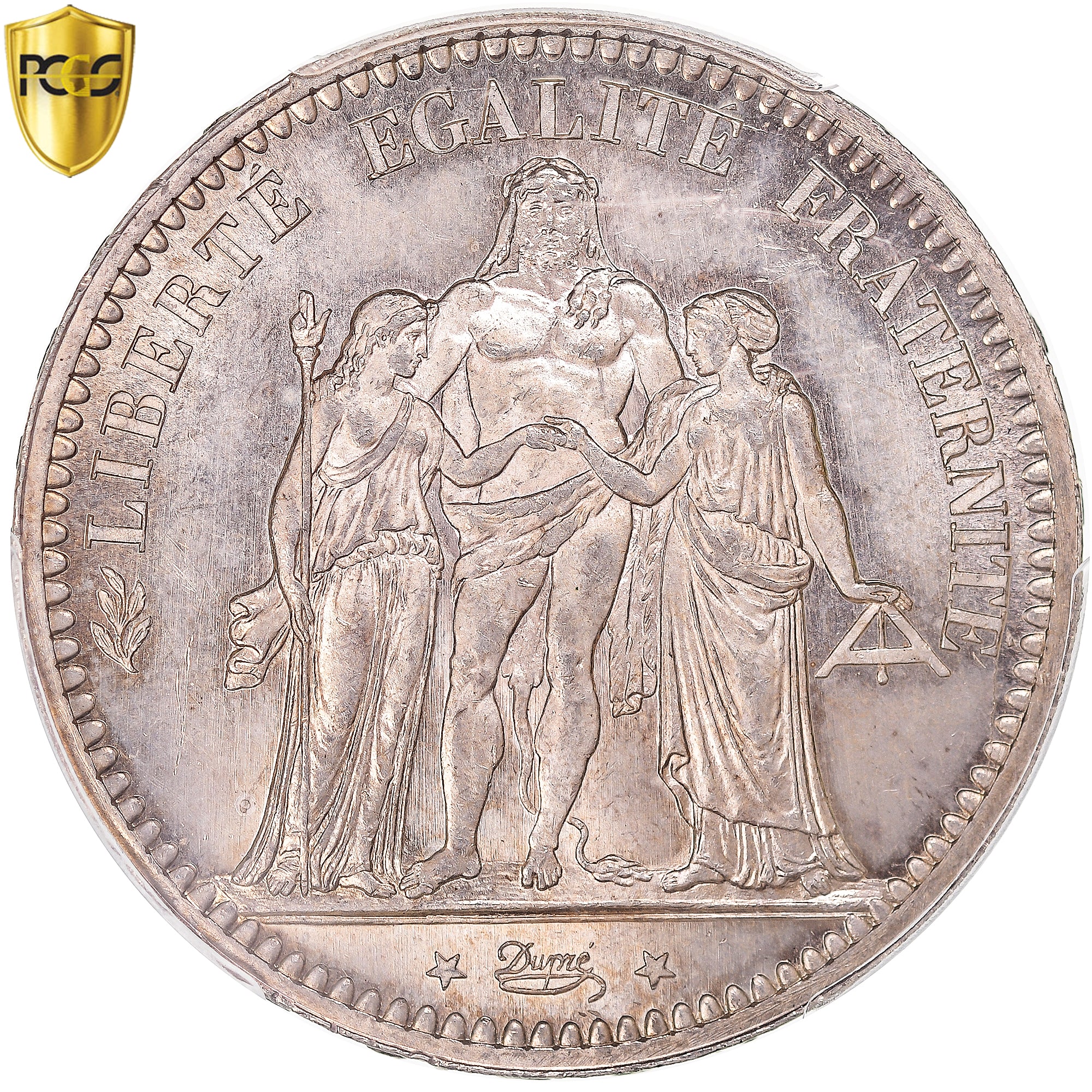 Coin, France, Hercule, 5 Francs, 1873, Paris, PCGS, MS65, MS(65-70), Silver