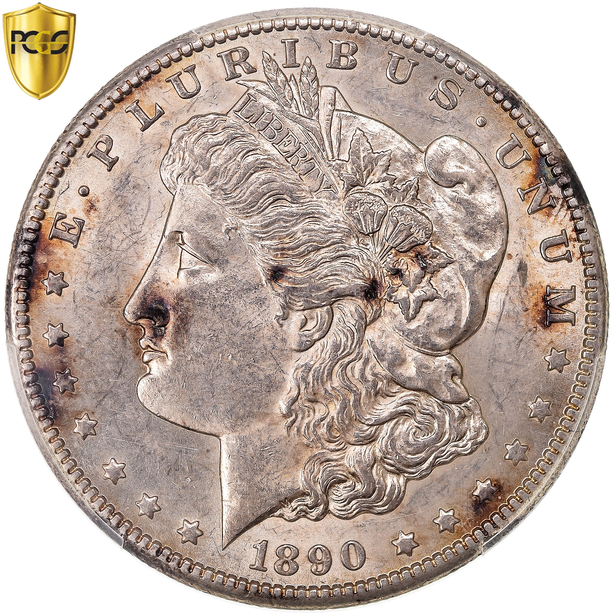 Moneta, Stati Uniti, Morgan Dollar, Dollar, 1890, U.S. Mint, Carson City, PCGS