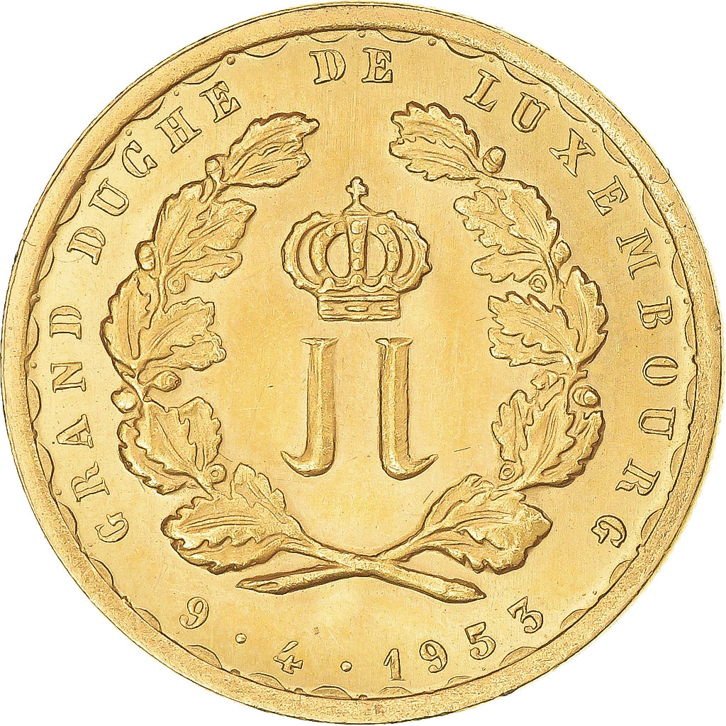 Coin, Luxembourg, Mariage du prince héritier, 20 Francs, 1953, Brussels
