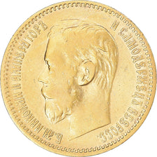 Monnaie, Russie, Nicholas II, 5 Roubles, 1897, St. Petersburg, TTB, Or, KM:62