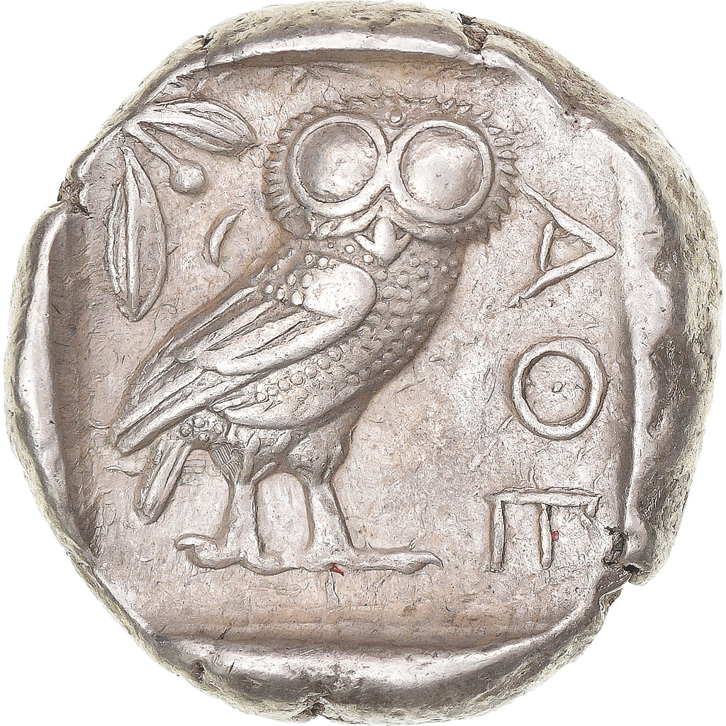 Moeda, Ática, Tetradrachm, ca. 454-404 BC, Athens, AU(50-53), Prata, HGC:4-1597