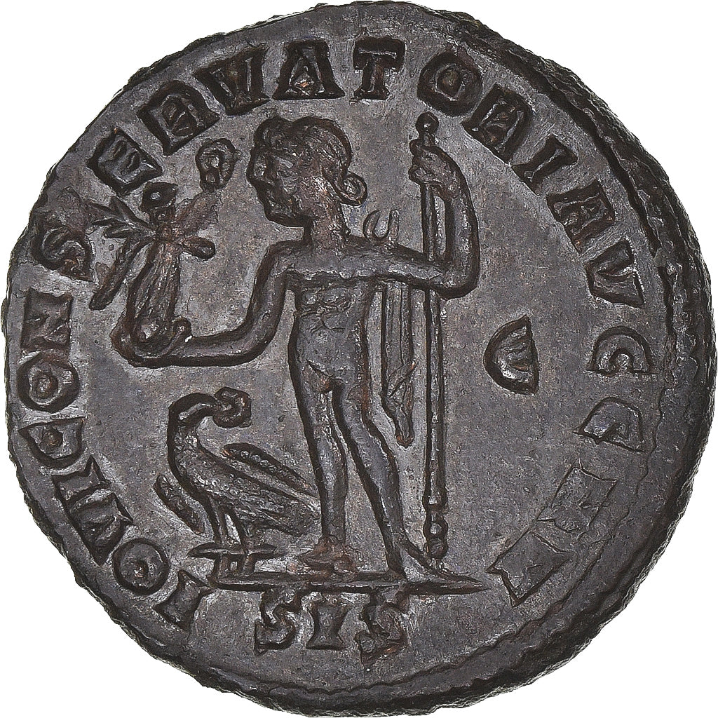 Moneta, Licinius, Nummus, 313-315, Siscia, AU(50-53), Miedź, RIC:VII-9