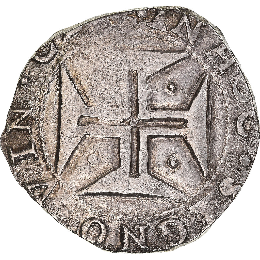 Monnaie, Portugal, João IV, 1/2 cruzado, TTB+, Argent