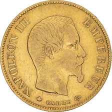 Coin, France, Napoleon III, 10 Francs, 1858, Strasbourg, VF(30-35), Gold