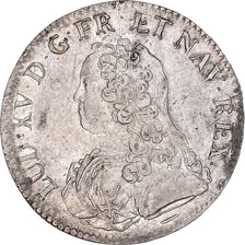 Coin, France, Louis XV, Ecu aux branches d'olivier, 1728, Lille, AU(55-58)