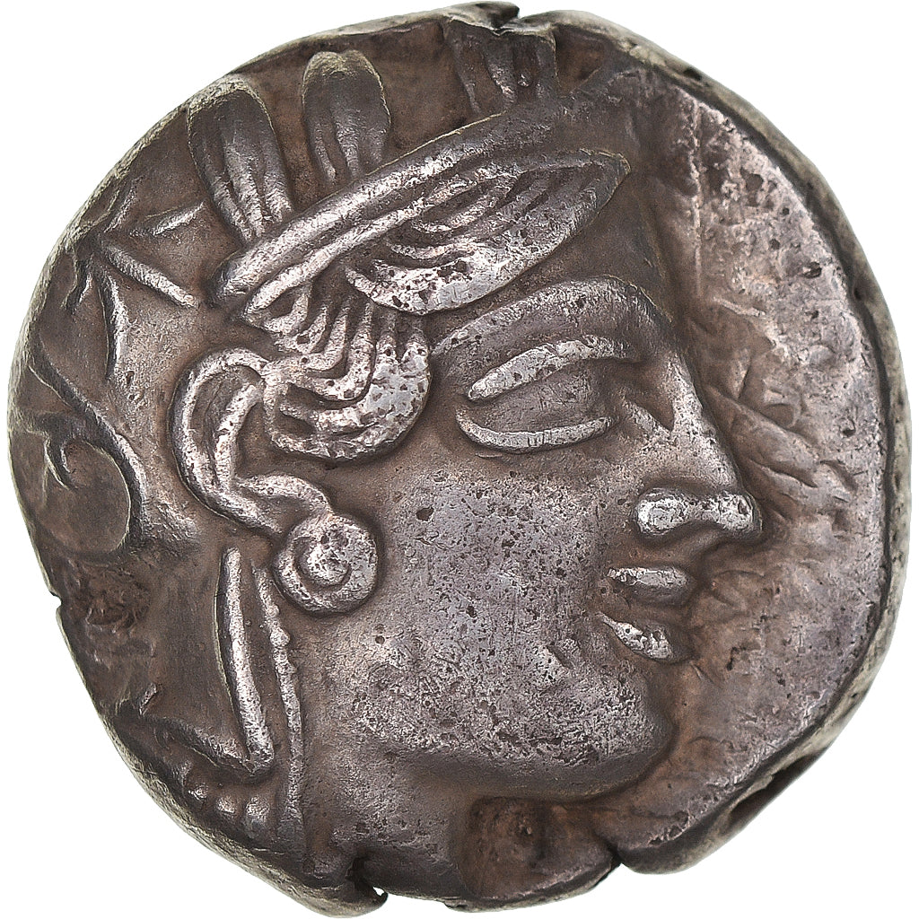 Coin, Attica, Tetradrachm, 490-407 BC, Athens, AU(50-53), Silver, SNG-Cop:31