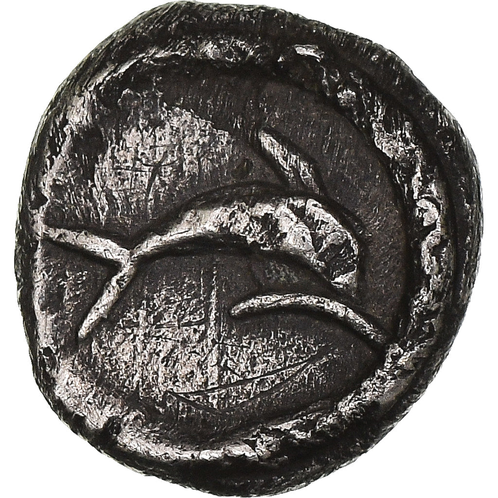 Moneda, Phoenicia, Obol, ca. 393-311/0 BC, Tyre, MBC, Plata, HGC:10-329