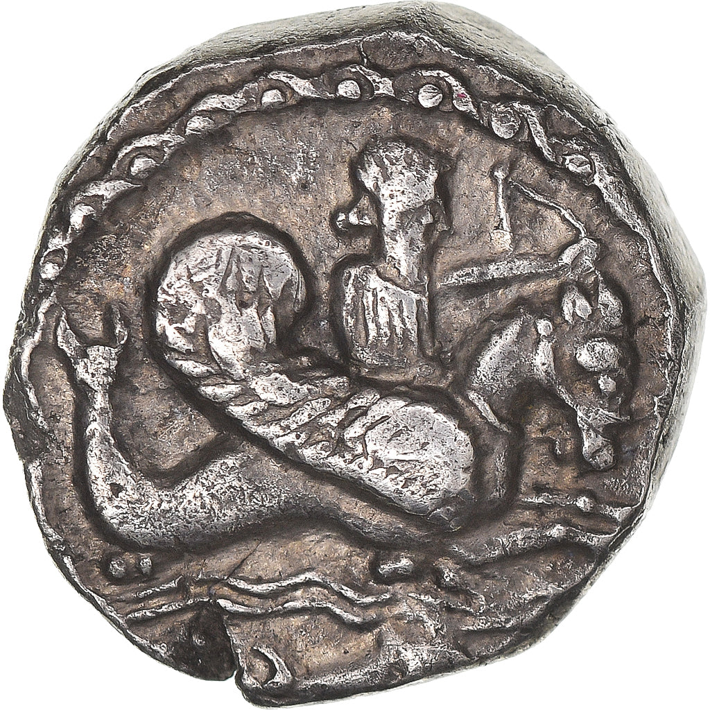 Moneta, Fenicja, Shekel, 336-335 BC, Tyre, AU(50-53), Srebro, HGC:10-349