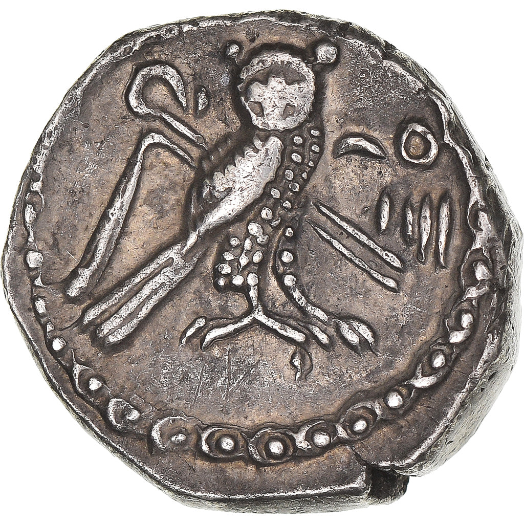 Moneta, Fenicja, Shekel, 336-335 BC, Tyre, AU(50-53), Srebro, HGC:10-349