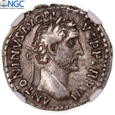 Moeda, Antoninus Pius, Denarius, 138-161, Rome, avaliada, NGC, Ch VF, VF(30-35)