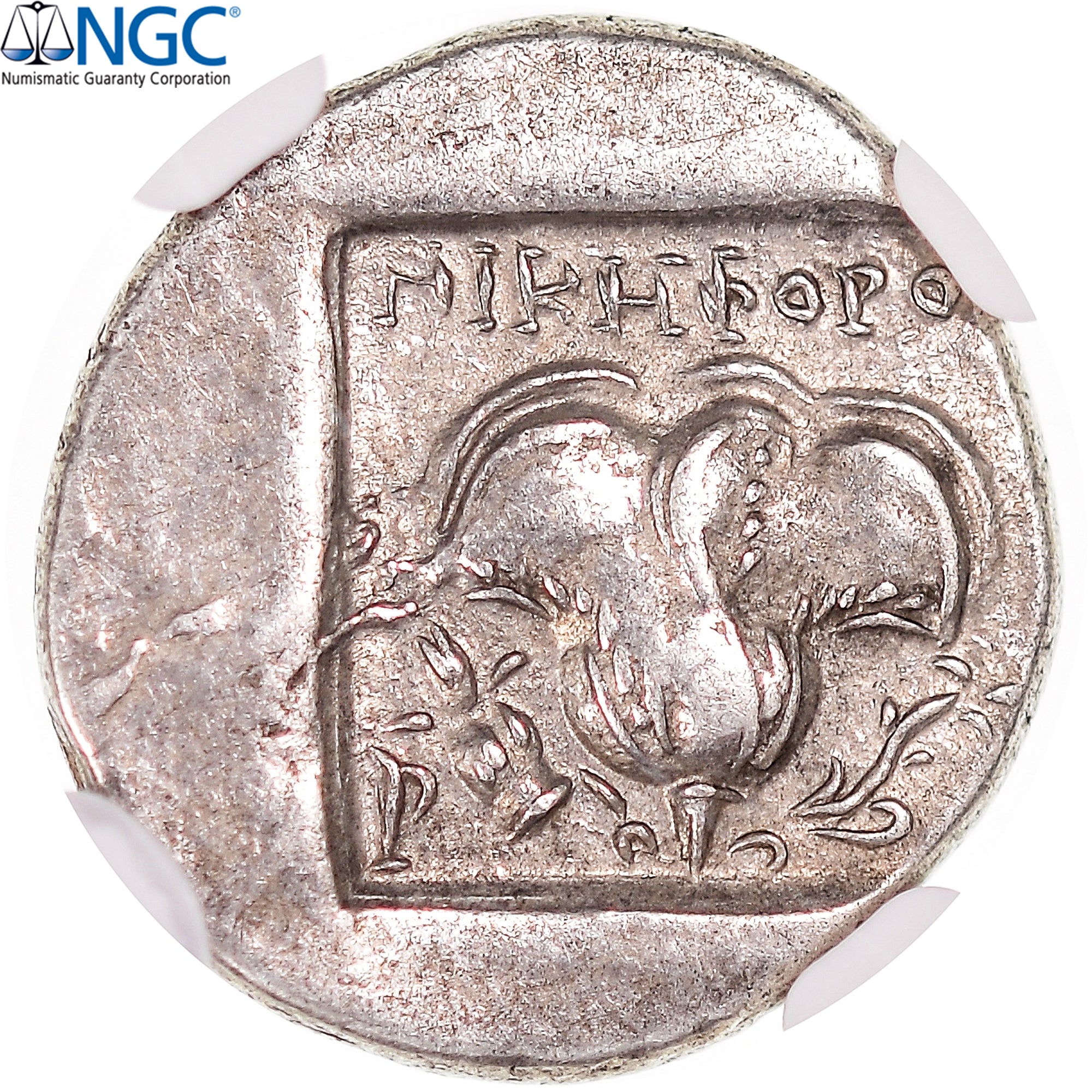 Moeda, Ilhas de Cária, Drachm, ca. 88-84 BC, Rhodes, avaliada, NGC, Ch XF