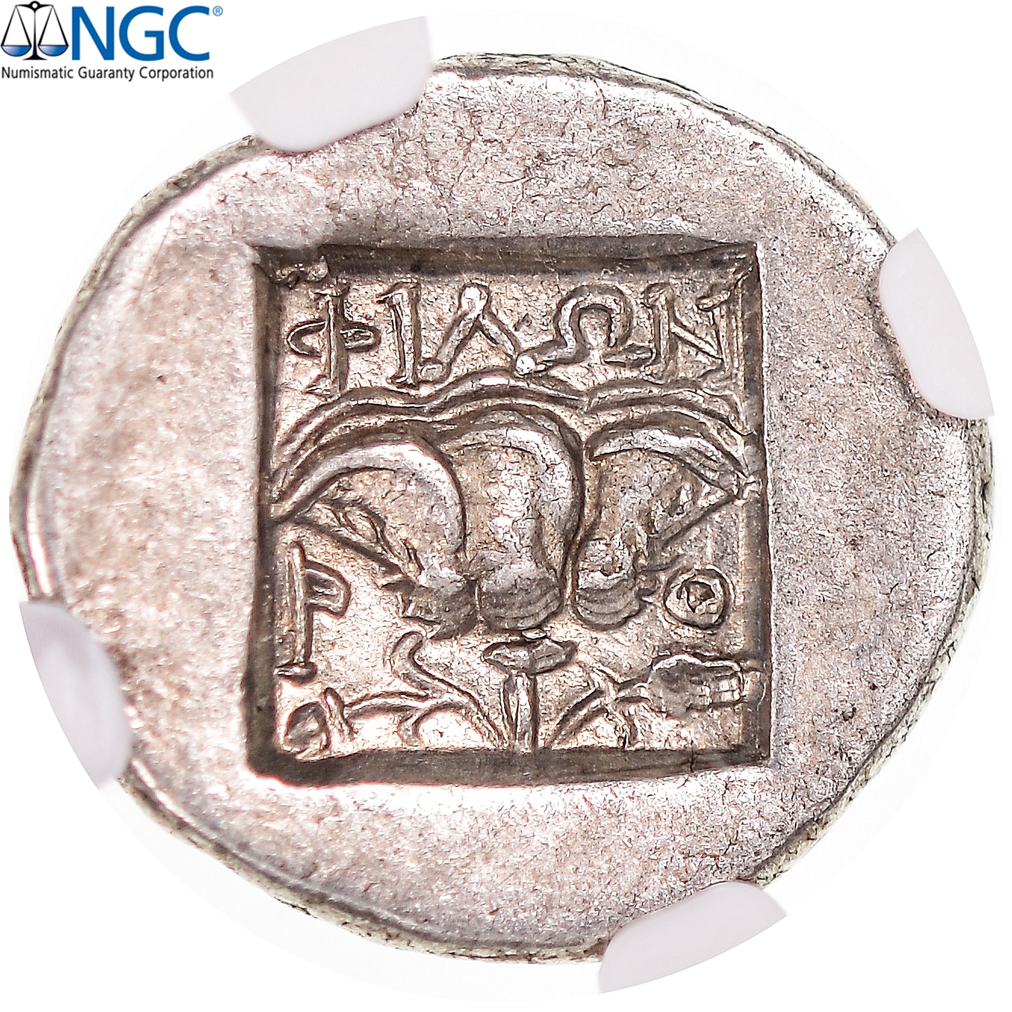 Coin, Islands off Caria, Drachm, ca. 88-84 BC, Rhodes, graded, NGC, Ch XF