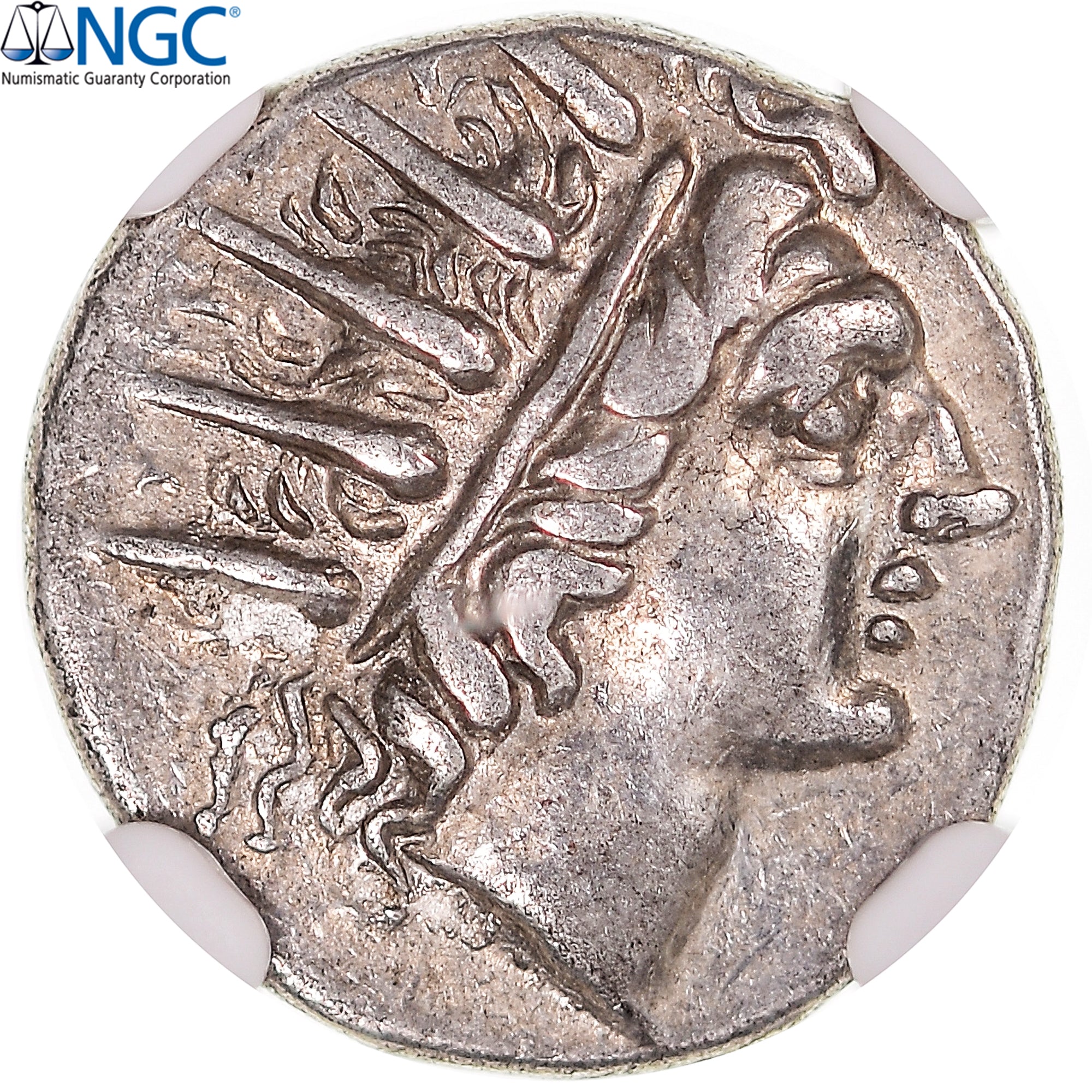 Coin, Islands off Caria, Drachm, ca. 88-84 BC, Rhodes, graded, NGC, VF