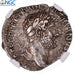 Coin, Hadrian, Denarius, 120-121, Rome, graded, NGC, XF flan flaw, EF(40-45)