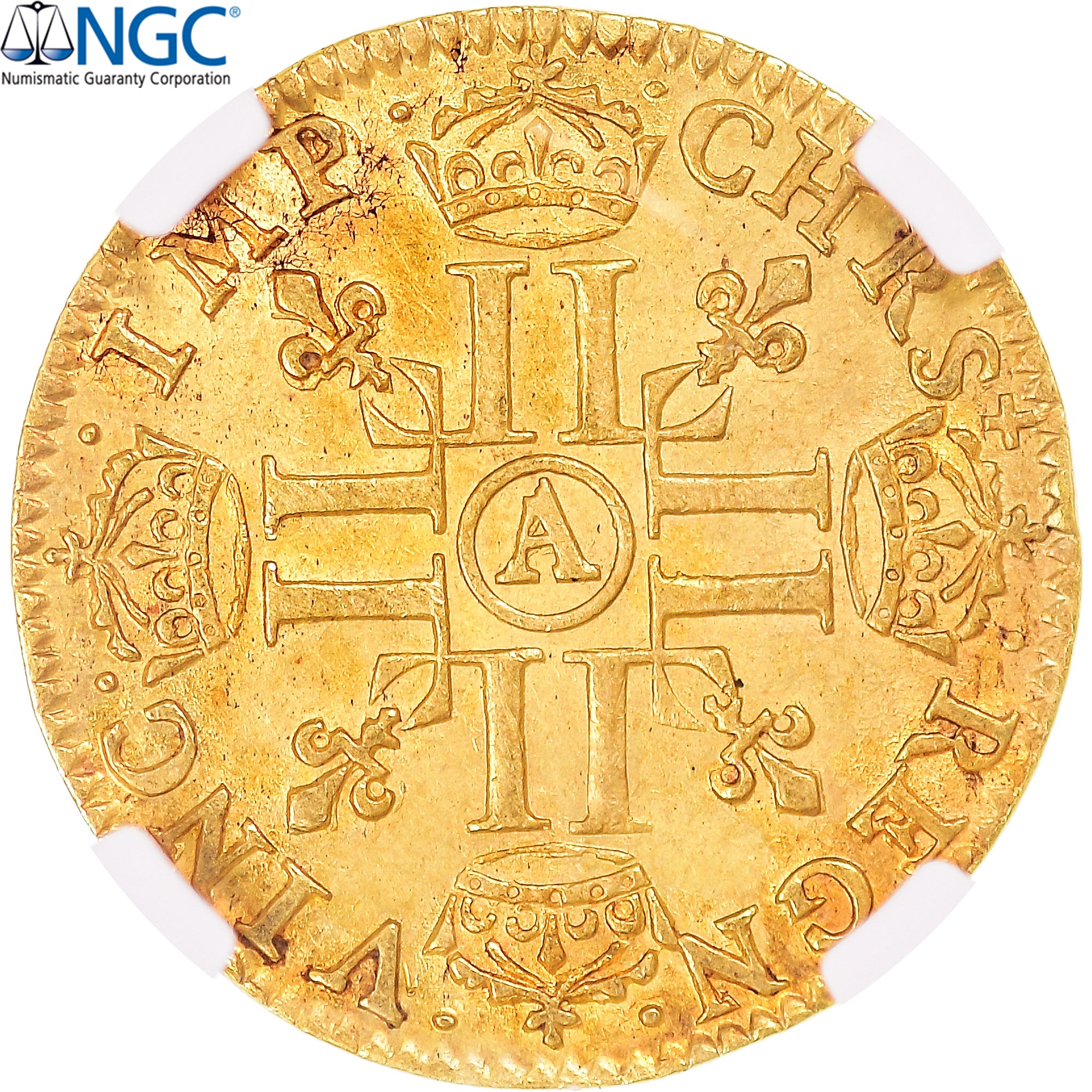 Monnaie, France, Louis XIII, 1/2 Louis d'or, 1643, Paris, NGC, AU58, SUP, Or