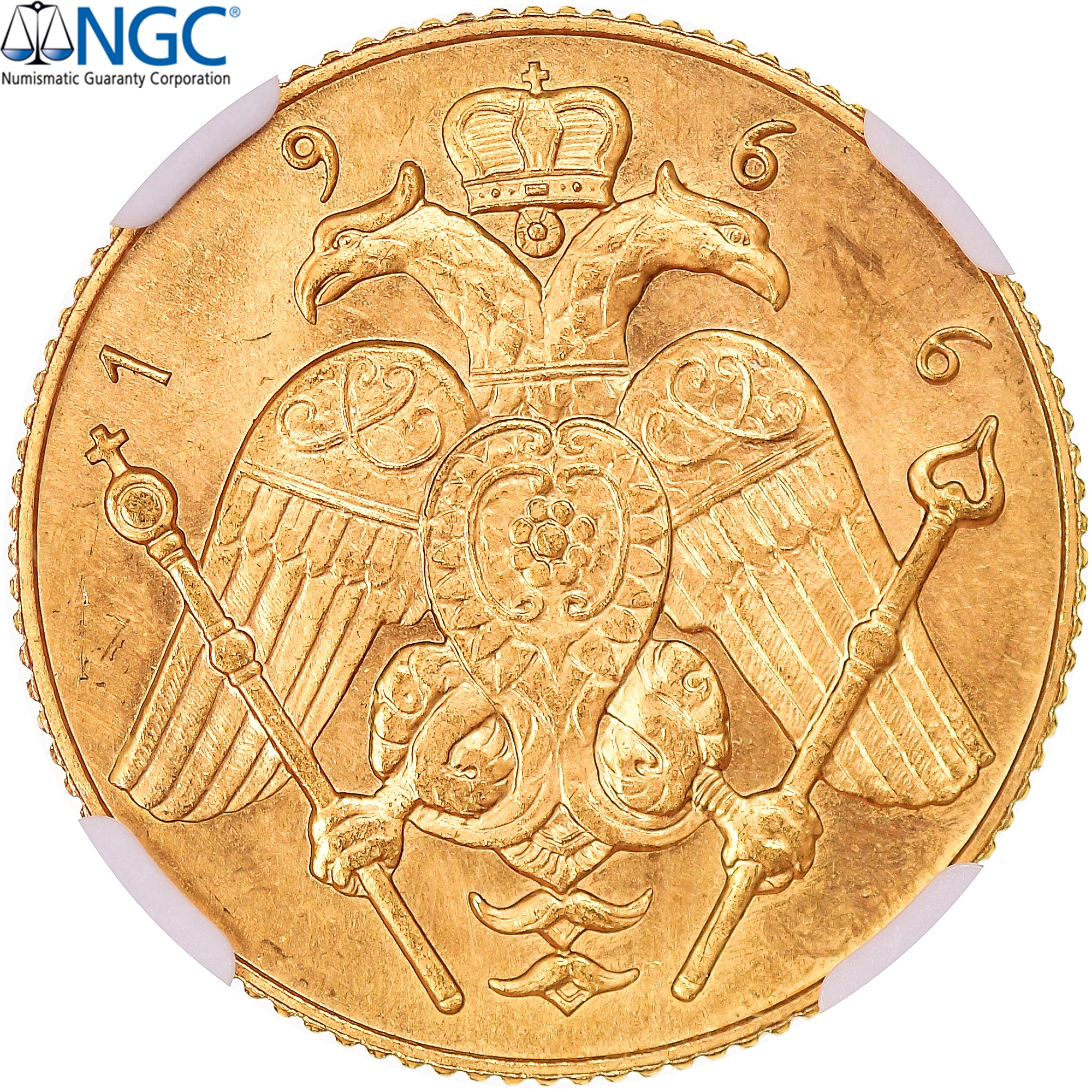 Coin, Cyprus, Sovereign, 1966, Paris, Proof, NGC, PF62, MS(60-62), Gold, KM:M4