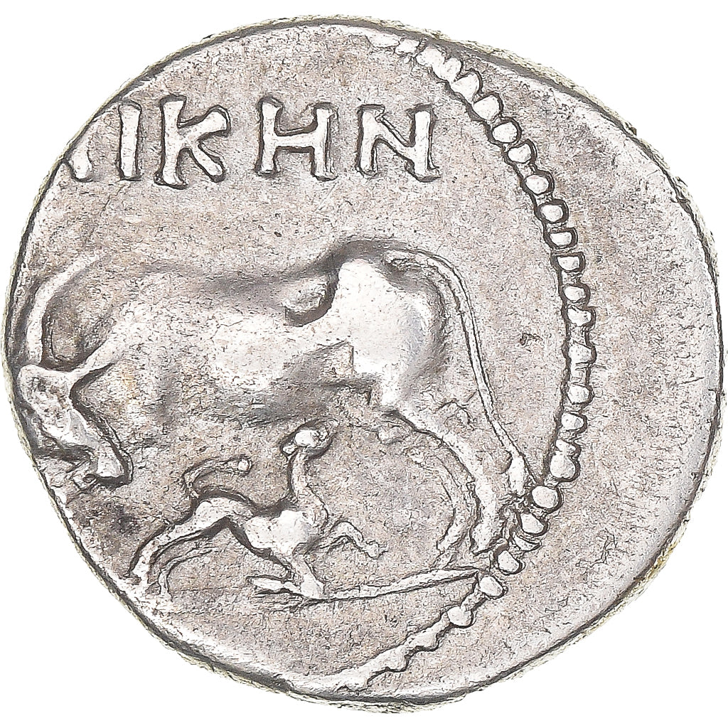 Coin, Illyria, Drachm, ca. 80/70-48 BC, Apollonia, VF(30-35), Silver, HGC:3-4