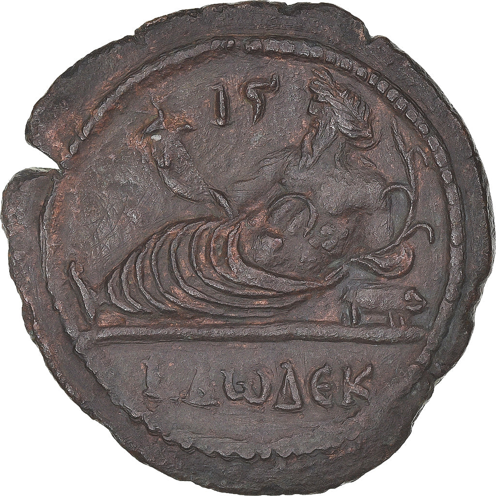 Coin, Egypt, Hadrian, Drachm, 127-128, Alexandria, AU(50-53), Bronze