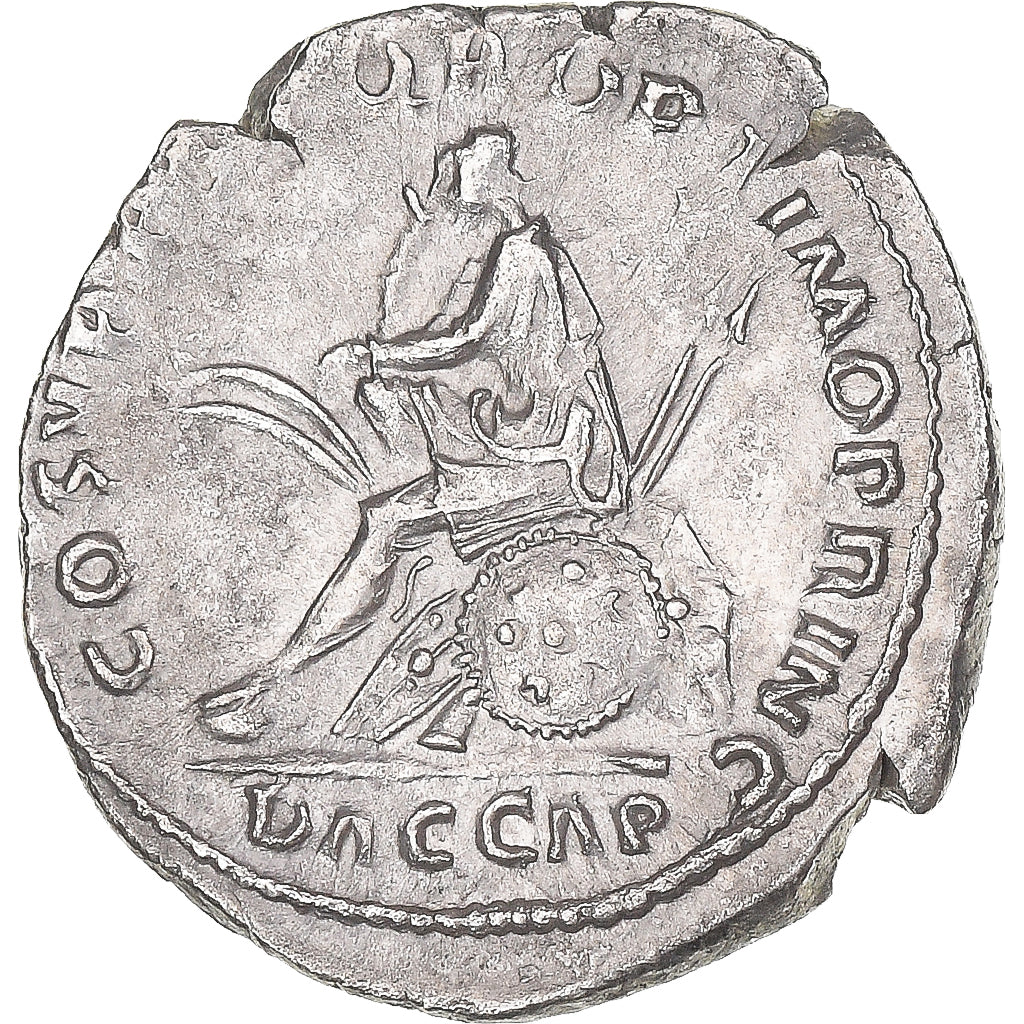 Münze, Trajan, Denarius, ca. 108-109, Rome, “Dacia Capta” commemorative