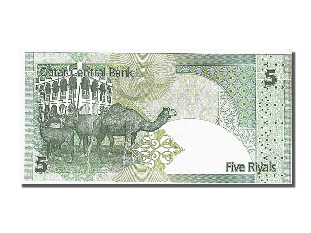 Banknote, Qatar, 5 Riyals, 2003, KM:21, UNC(65-70)