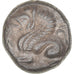 Moeda, Trôade, Drachm, ca. 500-450 BC, Assos, EF(40-45), Prata
