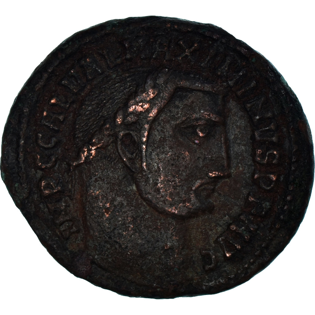Coin, Maximinus II, Nummus, 310-313, Alexandria, EF(40-45), Bronze