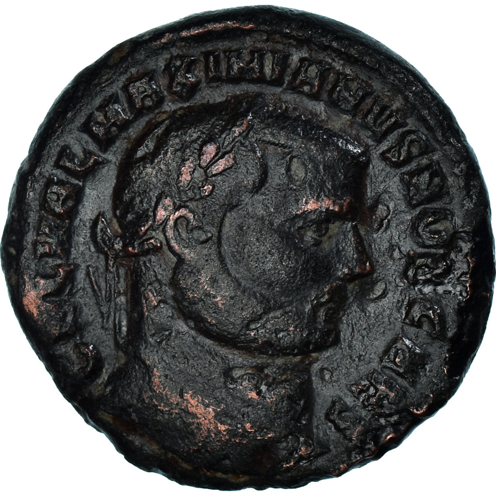 Moneta, Maximinus II, Nummus, 310-313, VF(20-25), Brązowy